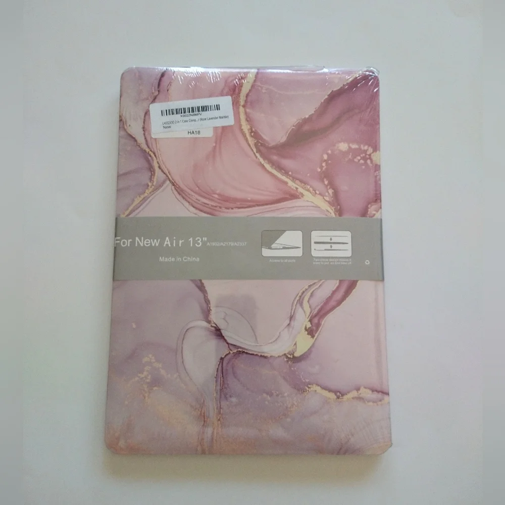 Rose Lavender Marble for Apple MacBook Hard Shell Case Skin 13'' A1932A2179 NEW